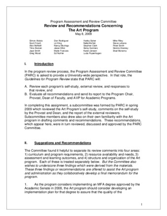 2009 PARC Art Report thumbnail