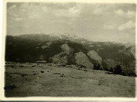 Mt. Hoffman, North Dome, Basket Dome; view from Cloud's Rest thumbnail