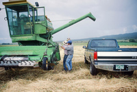 Kaber farm, Threshing oats and baling hay 008 thumbnail