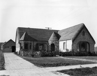 Exterior view of stone house thumbnail