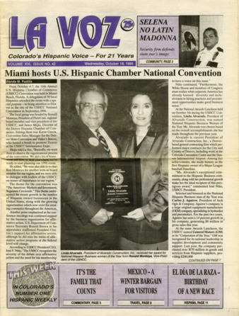 La Voz Hispana De Colorado Volume 21 Issue 42 thumbnail