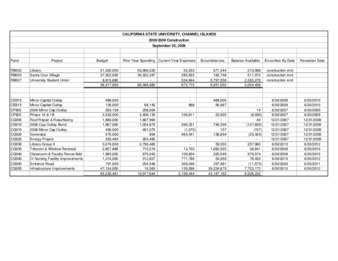 2008 September Construction report – summary thumbnail