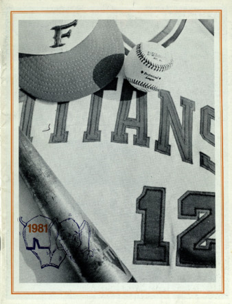 1981 Baseball Program thumbnail