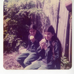 Michele and a friend eating ice cream thumbnail