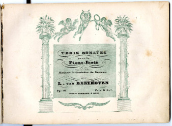 Piano sonatas, op. 10, nos. 1-3, published by Simrock (later issue) thumbnail