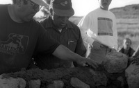 Gallegos farm, Horno construction 100 thumbnail