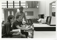 [Computer Engineering students and professor at work] thumbnail