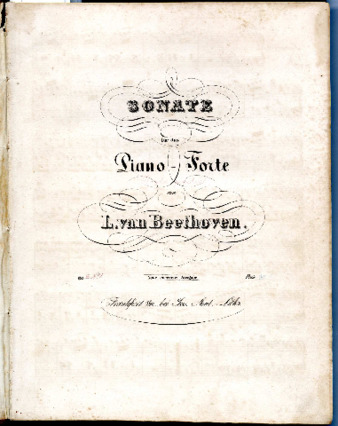 Sonate für das Piano-Forte von L. van Beethoven. Op. [2 No. 1]. Neue correcte Ausgabe. thumbnail