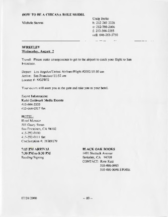 "How to Be a Chicana Role Model" Berkeley, California Reading thumbnail