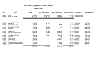 2008 January Construction report – summary thumbnail