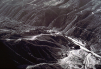 Aerial View of the Site the St. Francis Dam thumbnail