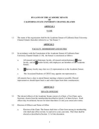 SP 07-18 By-Laws of the Academic Senate (Revised) thumbnail