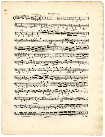 String quartet arrangement of the Violin sonata in F major, op. 24 thumbnail
