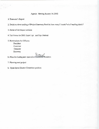 Agenda meeting with emailed notes for 1/14/2002 thumbnail