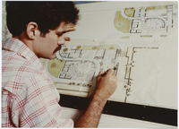 [Student drawing on architectural plan] thumbnail