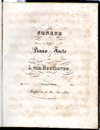 Sonate für das Piano-Forte von L. van Beethoven. Op. [10 No. 1]. Neue correcte Ausgabe. thumbnail
