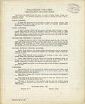 Suggestions for Using Circulation Record Book [page 1 of Attendance and Circulation Record Book, 1941-1942] thumbnail