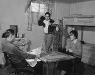 [Minomiya family in their barracks room at Granada incarceration camp] thumbnail