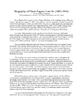 Biography of Elmer Eugene Lore Sr. (1892-1946) thumbnail