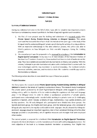 Sabbatical Report Fall 2013 thumbnail