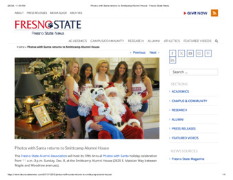 Photos with Santa returns to Smittcamp Alumni House thumbnail