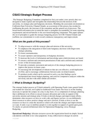 CSUCI Strategic budget process thumbnail