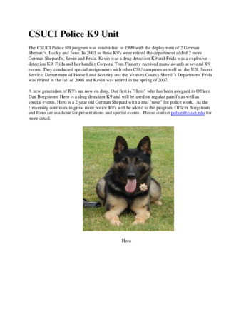 Police K9 Unit (website) thumbnail