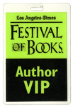 Los Angeles Times Festival of Books Author VIP Badge thumbnail