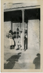 Group on front porch of building. thumbnail