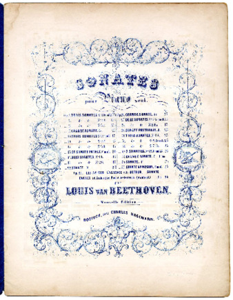 Sonates pour piano seul ... op. 10, no. 2 ... par Louis van Beethoven. thumbnail