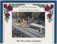 Cal Poly Universities, San Luis Obispo and Pomona, Rose float, 1987 thumbnail