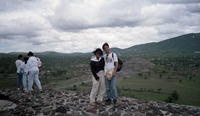 Michele Serros and Gene Trautmann visiting the Teotihuacan pyramids in Mexico thumbnail