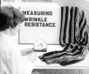 Home Economics student working with textiles. thumbnail