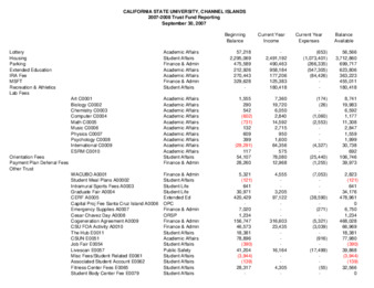 2007 September Trust fund report - summary thumbnail