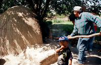 Montoya farm, Community horno baking 002 thumbnail