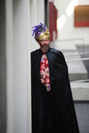 Steve Stratton preparing to make his grand entrance to the 2014 Faculty Accomplishments Celebration thumbnail