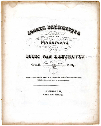 Sonate pathetique pour le pianoforte par Louis van Beethoven ; Oeuv. 13 ... ; soigneusement revue et corrigée doigtée par Ch. Czerny ; metronomisée par I. Moscheles thumbnail