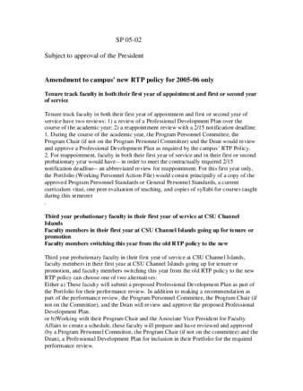 SP 05-02 Amendment to Campus' New ERTP Policy for 2005-06 Only thumbnail