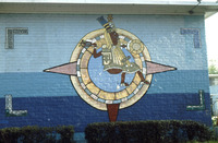 Estrada Courts Mural with Aztec Iconography thumbnail