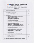 Pride Faculty Staff Association general meeting agenda, October 20, 2014 thumbnail