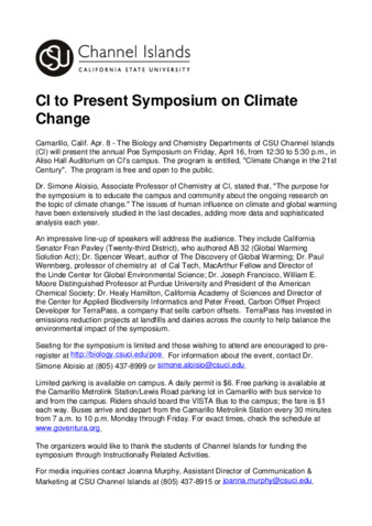 CI to Present Symposium on Climate Change thumbnail