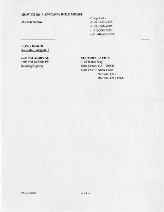 "How to Be a Chicana Role Model" Long Beach, California Reading thumbnail