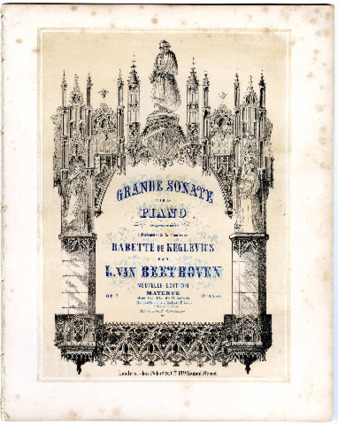 Grande sonate pour le piano composée et dedieé a Mademoiselle La Comtesse Babette de Keglevics par L. van Beethoven. Op. 7. thumbnail