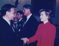 First Lady Hillary Clinton and Hank Lacayo thumbnail