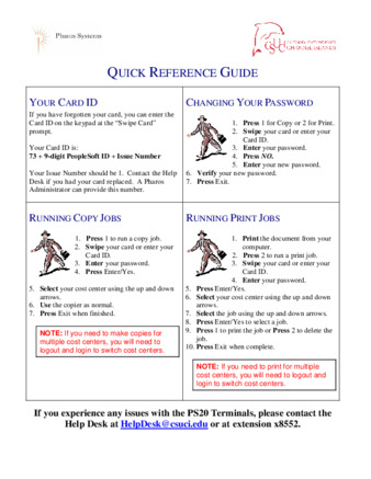 Pharos System Quick Reference Guide thumbnail