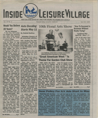 Inside Leisure Village Vol. 15 No. 2 thumbnail