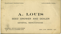 A. Louis business card [front and back] thumbnail