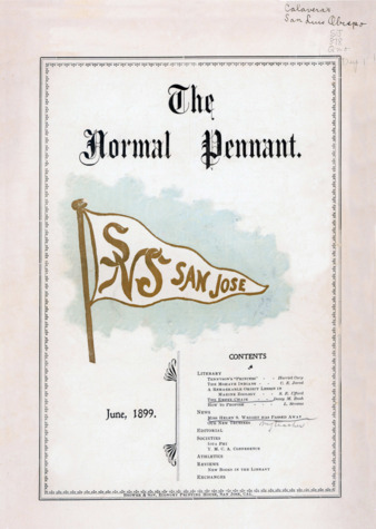 San Jose State Normal School Pennant 1899-06 (June 1899) thumbnail