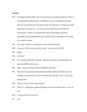 O.J. Woodward III Interview Part 2 thumbnail