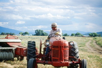 Kaber farm, Threshing oats and baling hay 035 thumbnail